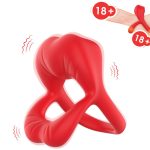 Lips Vibration Triple Cock Ring