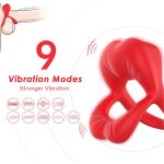 Lips Vibration Triple Cock Ring - Image 2
