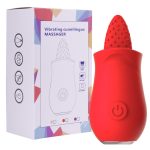 Silicone Flower Shape Vibrator with Tongue - Image 6