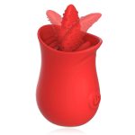 Silicone Flower Shape Vibrator with Tongue - Image 8