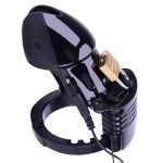 Electro Lockdown Estim Male Chastity Cage - Black - Image 3