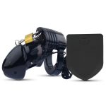 Electro Lockdown Estim Male Chastity Cage - Black - Image 4