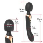 Dual Ended AV Wand G-Spot Vibrator - Image 9