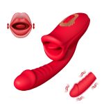 Tongue Rose Realistic Dildo Vibrator - Image 6