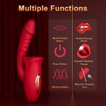 Tongue Rose Realistic Dildo Vibrator - Image 2