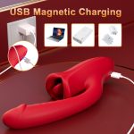 Tongue Rose Realistic Dildo Vibrator - Image 4