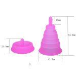 Fold Silicone Menstrual Cup - Image 4