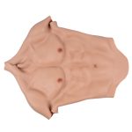 Fake Muscle Silicone Male Chest Half Body Suit - Image 5