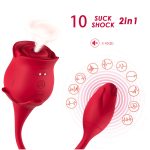 2-in-1 Rose Clit Sucker With Bud Vibrator - Image 9