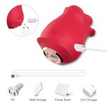 Rose-Shaped Clitoral Vibrator With Tongue - Image 8