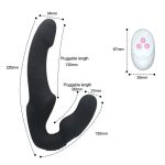 Lesbian Double Strapless Strap-On Dildo - Image 4