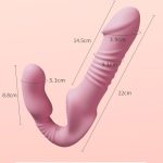 Telescopic Double Penis Head Dildo Vibrator - Image 3