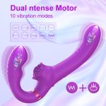 Rose Clit Stimulator Dual Motor Shock Panty Vibrator - Image 3