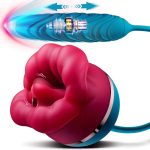 Big Mouth 3in1 Rose Shaped Thrusting Vibrator - Image 6