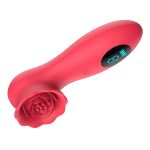 LCD Display 9 Tapping Modes Rose Clit Vibrator - Image 8