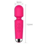 Rechargeable Magic Wand Vibrator - 20 Vibration Modes - Image 9