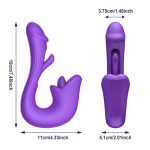 3-in-1 Tongue Slap Dildo Vibrator