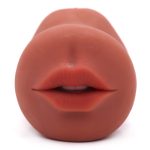 Double Hole Mouth & Pussy Stroker - Brown - Image 5