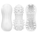 Soft Silicone Masturbator Cup - Stripe - Image 2