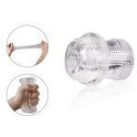 Clear Dual Tunnel Male Masturbator - Image 3