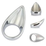 Chrome Plated Teardrop Cock Ring - Image 6