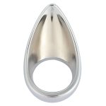 Chrome Plated Teardrop Cock Ring - Image 2