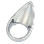 Chrome Plated Teardrop Cock Ring - Image 4