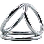 Triple Chrome Cock and Ball Ring - Image 5