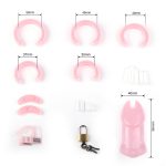 CB-6000 Male Chastity Cage - Pink - Image 2