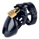 CB-6000S Short Male Chastity Cage - Balck - Image 7