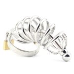 Master Series Asylum 6 Stainless Steel Chastity Cage - Image 6