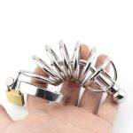 Master Series Asylum 6 Stainless Steel Chastity Cage - Image 4