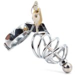 Master Series Asylum 4 Stainless Steel Chastity Cage - Image 4