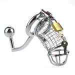 Master Series Deluxe Chastity Cage With Anal Intruder - Image 6
