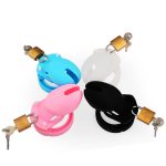 Silicone CB6000s Chastity Devices In Clear/Black/Blue/Pink - Image 11