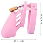 Silicone CB6000s Chastity Devices In Pink/Green/White/Flesh/Red - Image 3