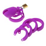 Silicone CB6000s Chastity Devices In Brown/Purple/Yellow - Image 4