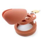 Silicone CB6000s Chastity Devices In Brown/Purple/Yellow - Image 5