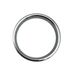 Chrome Stainless Steel Cock Ring - 1.2cm Height - Image 5