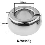 Heavy Bondage Stainless Steel Ball Stretching -Magnetic - Image 3