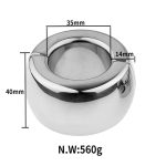 Heavy Bondage Stainless Steel Ball Stretching -Magnetic - Image 4