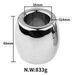 Heavy Bondage Stainless Steel Ball Stretching -Magnetic - Image 5