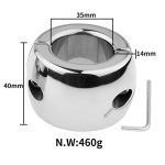 Heavy Bondage Stainless Steel Ball Stretching -Screw - Image 3