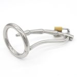Stainless Steel Chastity Device Cage Locking - Image 2