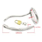 Stainless Steel Chastity Device Cage Locking - Image 5