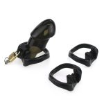 Rikers Locking Chastity Device - Black - Image 4