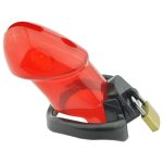 Rikers Locking Chastity Device - Red - Image 2