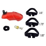 Rikers Locking Chastity Device - Red - Image 4