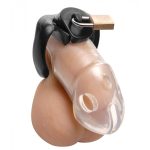Rikers Locking Chastity Device - Transparen - Image 2