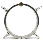 Thick Iron Locking Collar With 4 Ring For Male And Female - Image 5
